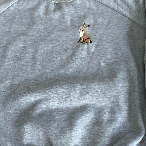 BUNNY shirt & fuzzy puppet.Sz 8-10 embroidered sweatshirt,PLUS hand puppet! - Picture 5 of 7